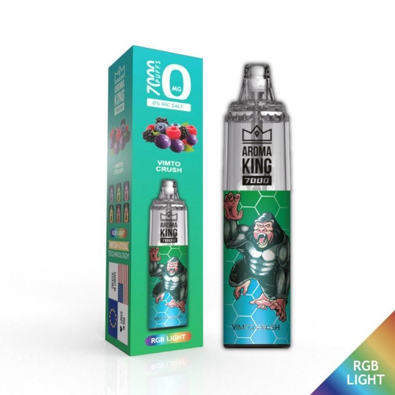 Aroma King 7000 Puffs Pre-filled Vape Device 20MG - Box of 10