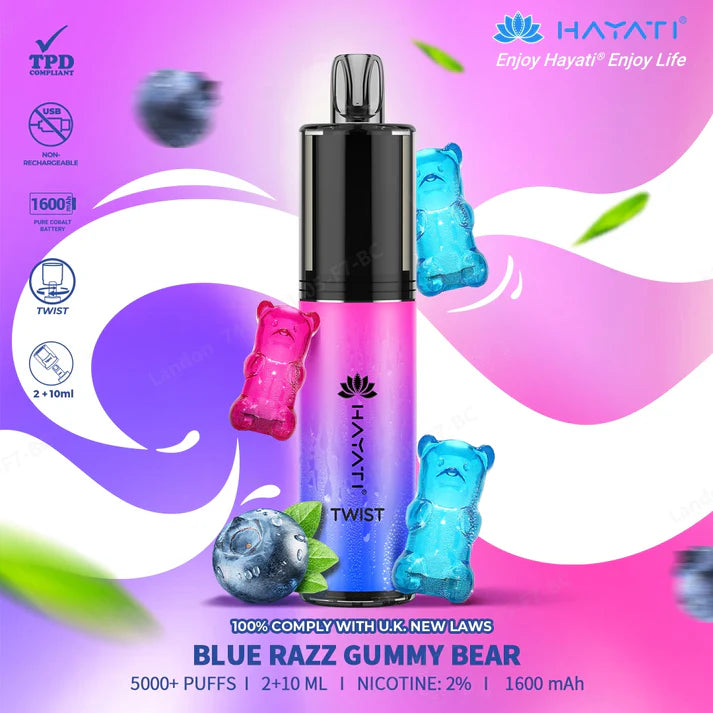 Hayati Twist 5000 Puffs Vape Pod Kit (Pack of 5)
