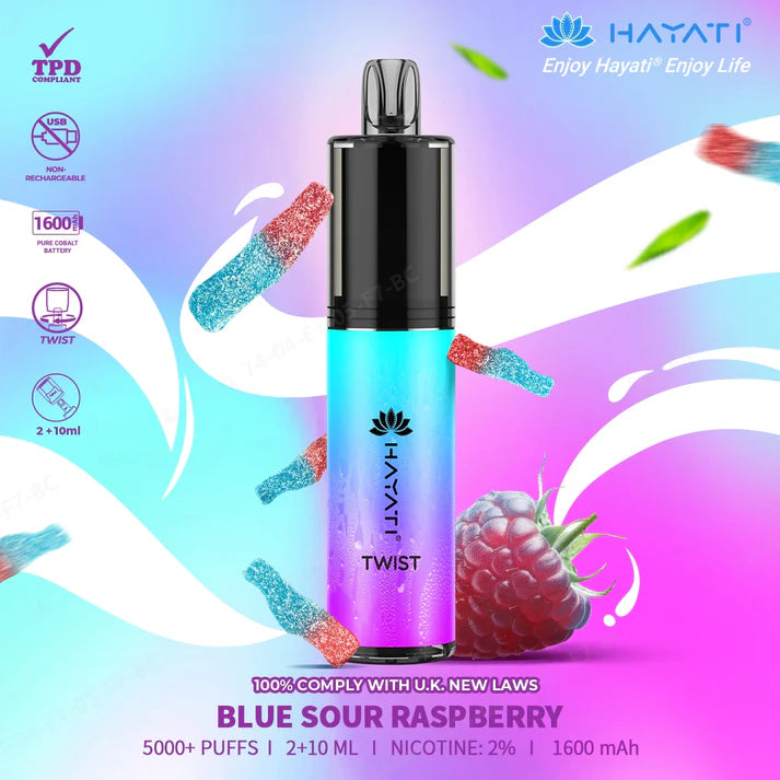 Hayati Twist 5000 Puffs Vape Pod Kit (Pack of 5)