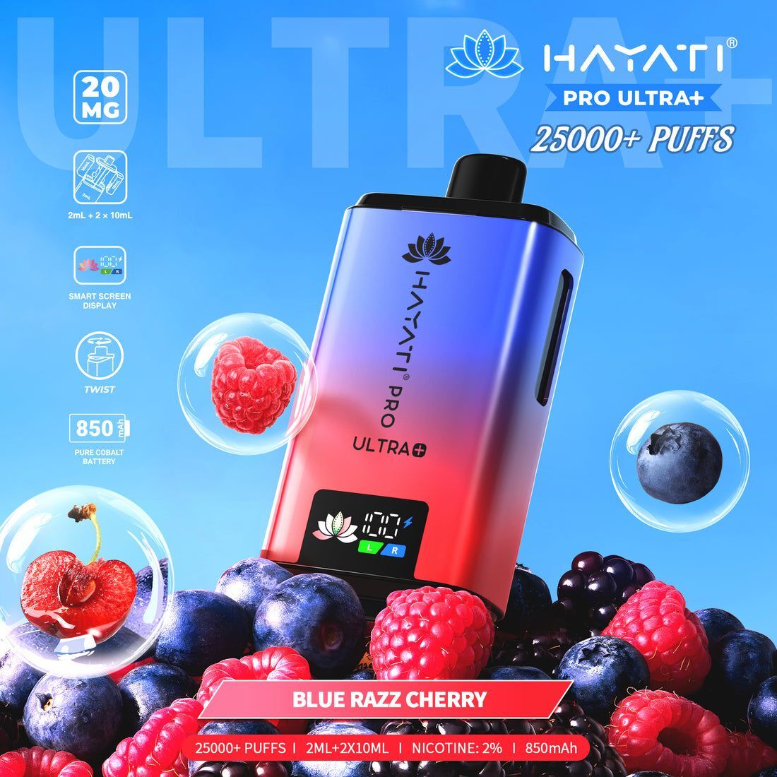 HAYATI PRO ULTRA+ 25000+ Puffs Pack of 5