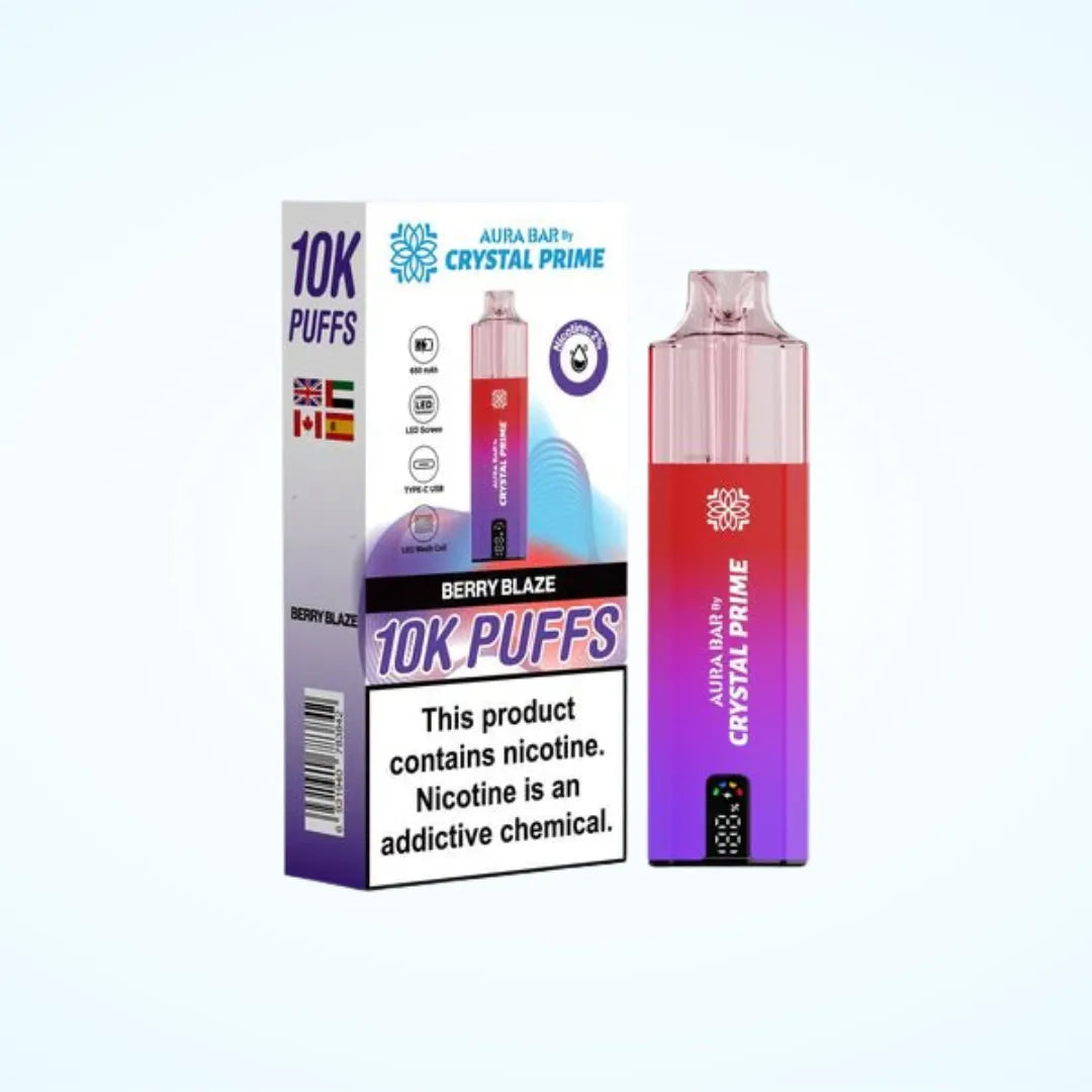 Berry Blaze flavour Crystal Prime 10000 Puffs Vape Kit