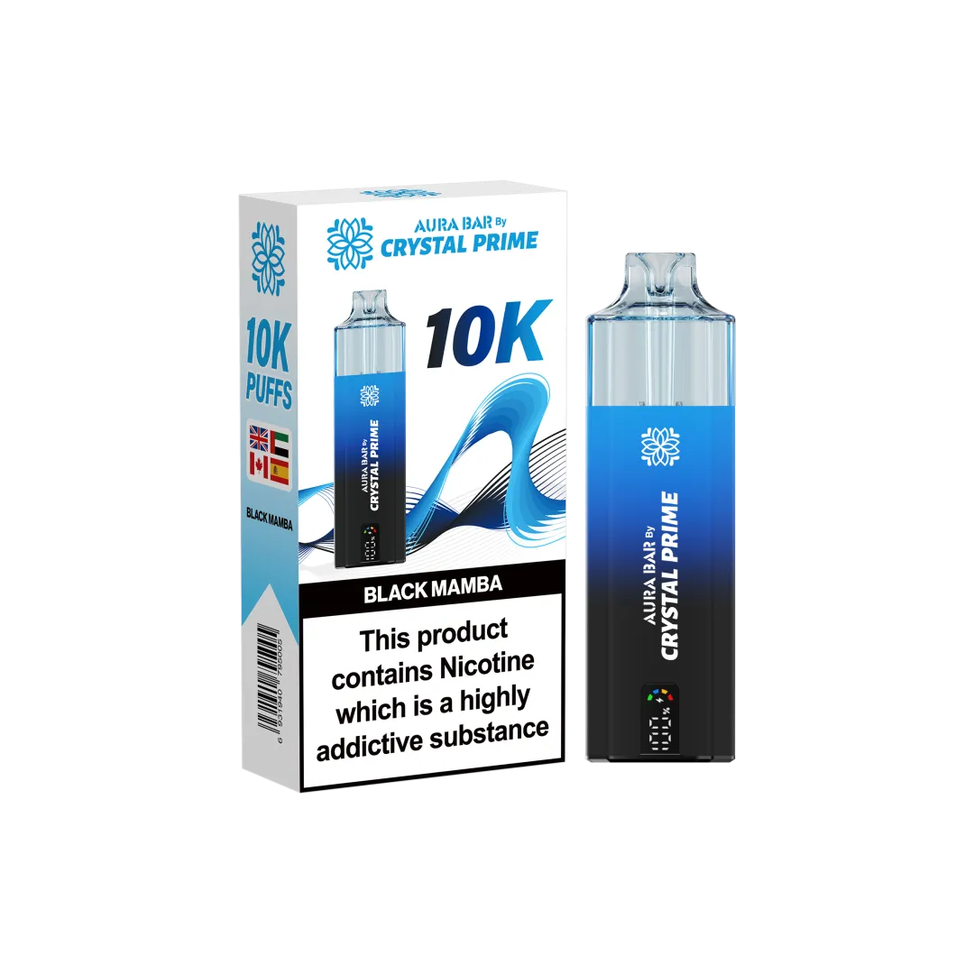 Black Mamba flavour Crystal Prime 10000 Puffs Vape Kit