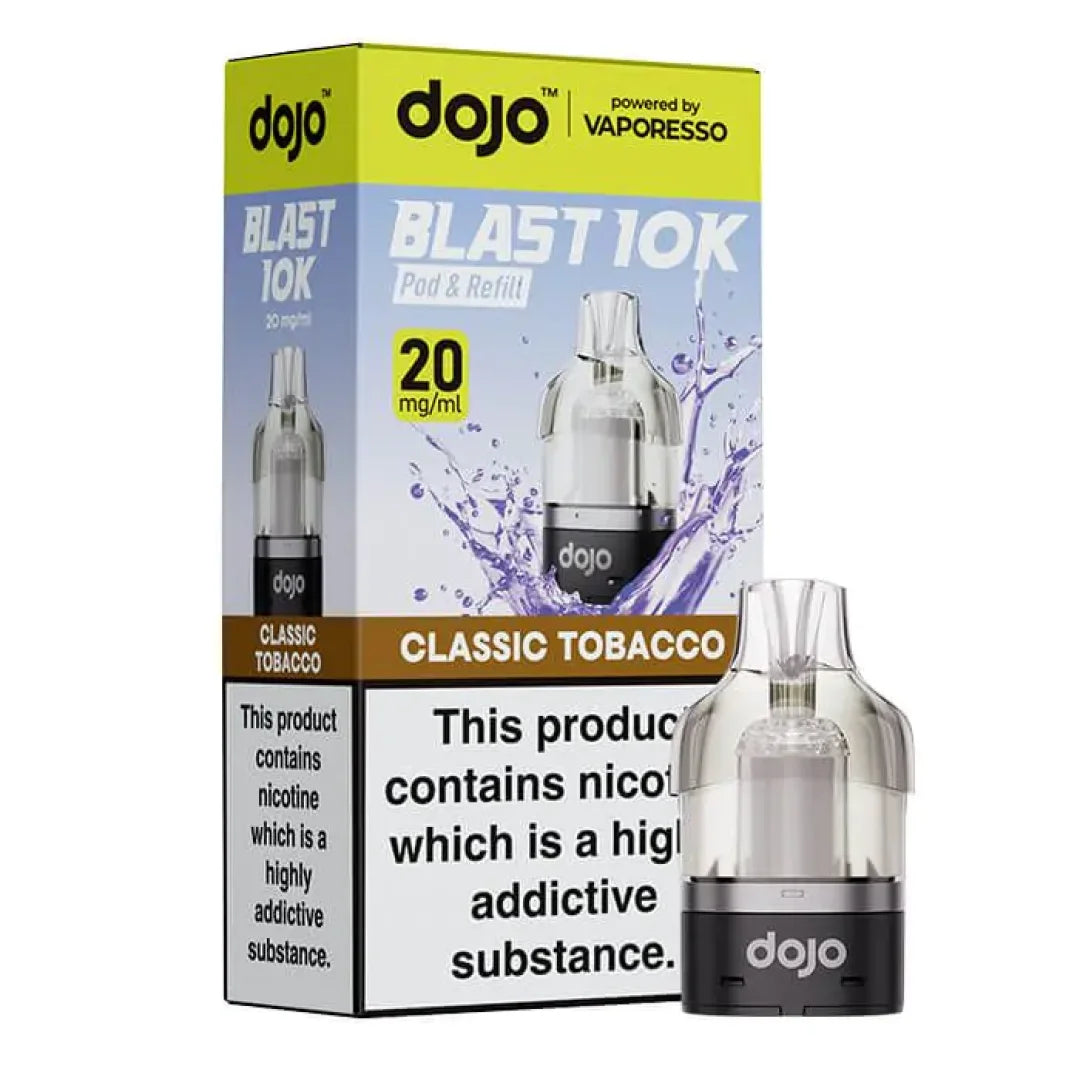 Classic Tobacco flavour Dojo Blast 10K Replacement Pods
