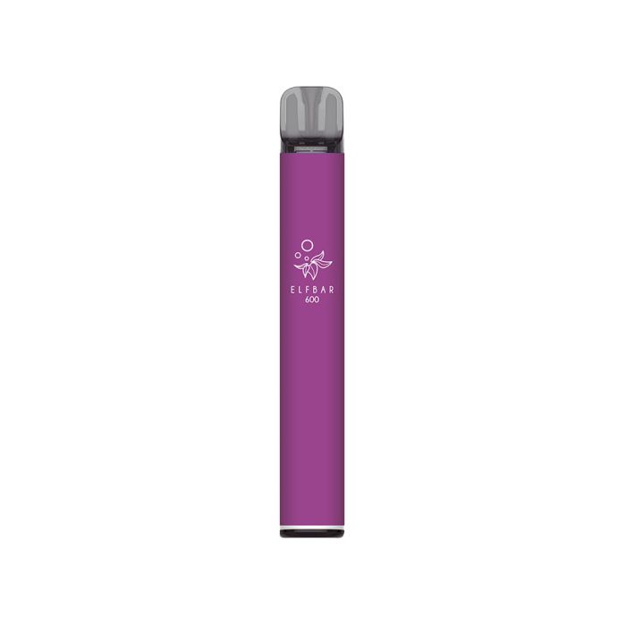 Grape flavour Elf Bar 600 Prefilled Vape Kit