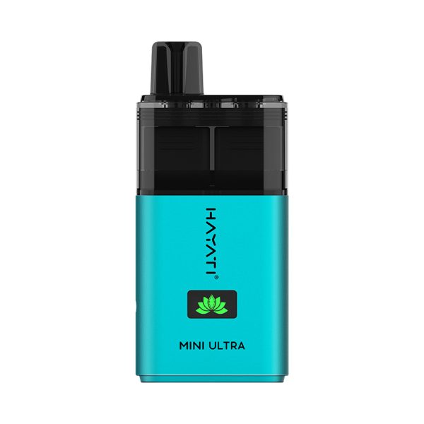Straw' Guava / Dragon Berries flavoured Hayati Mini Ultra 1500 Vape Kit in Blue