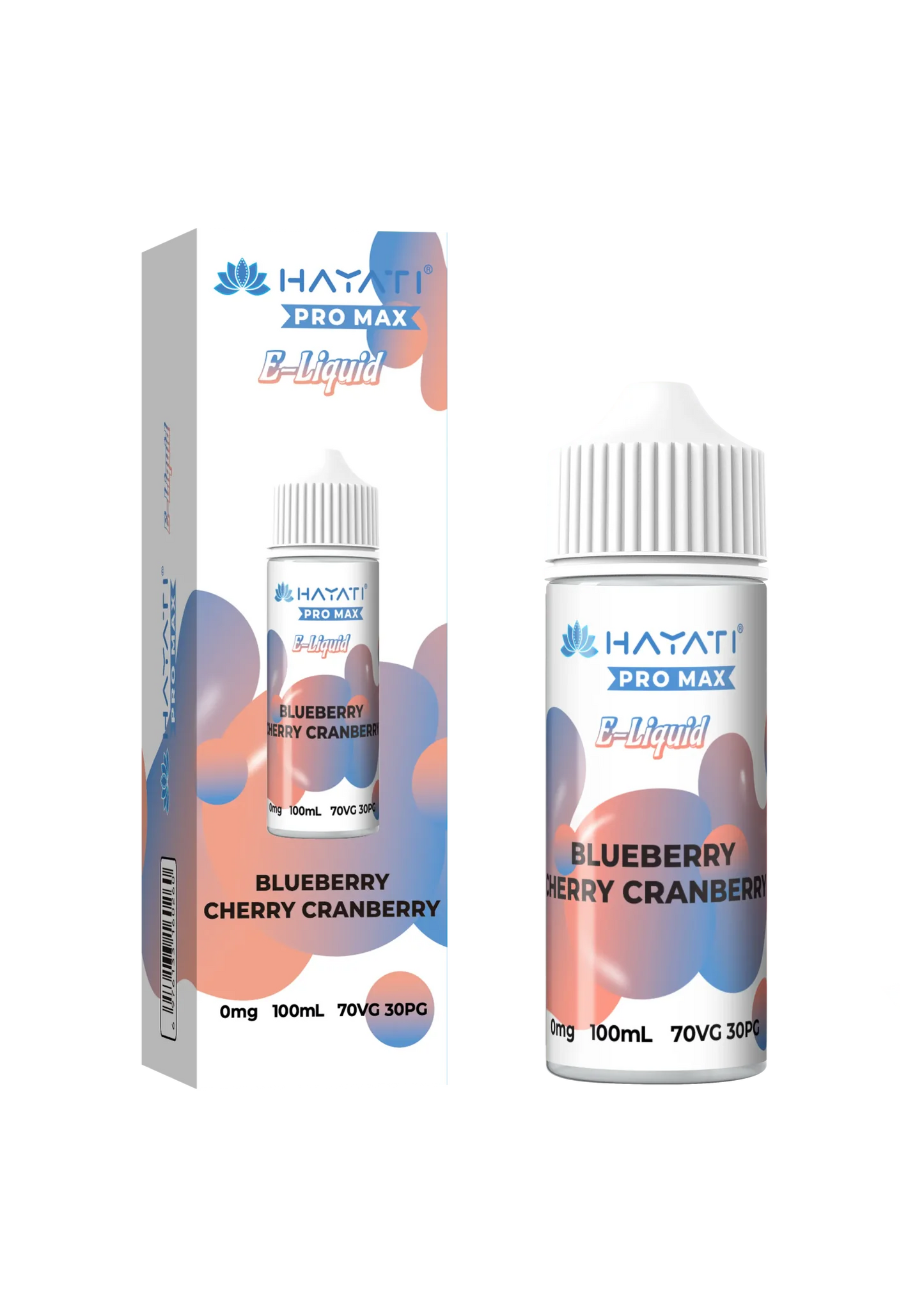 Blueberry Cherry Cranberry flavoured Hayati Pro Max E-liquid 100ml Shortfill