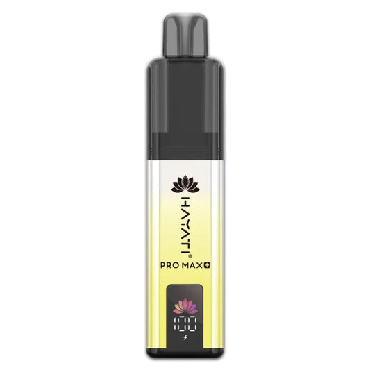 Banana Ice flavour Hayati Pro Max Plus 6000 Prefilled Vape Kit in Yellow Colour