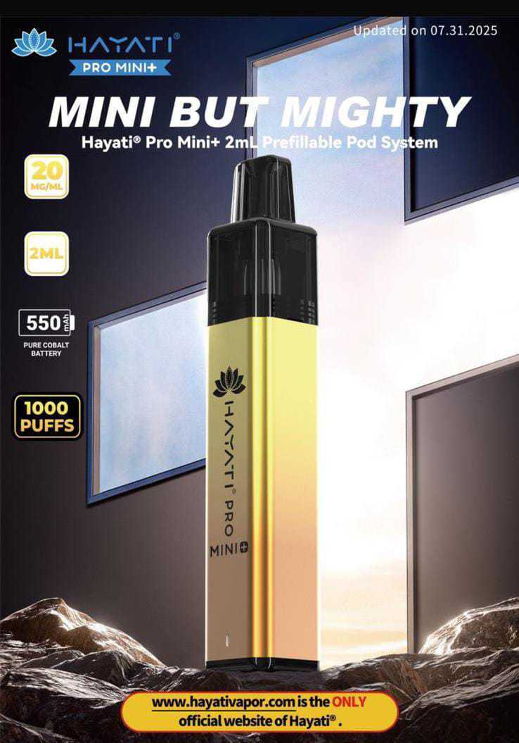 Hayati Pro Mini+ 2ml Prefillable Pod Systems