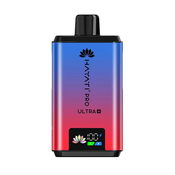 Blue Razz Cherry flavoured Hayati Pro Ultra Plus 25000 in Blue and Red Colour