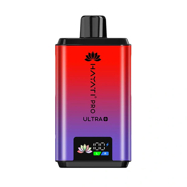 Cherry Berry flavoured Hayati Pro Ultra Plus 25000 in Red and Purple Colour
