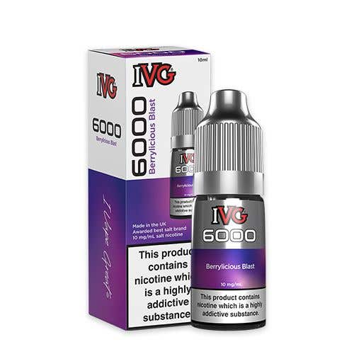 Ivg - IVG 6000 Nic Salt 10ml Bottle Box of 10 - theno1plugshop