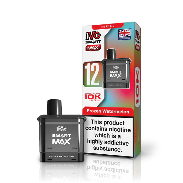 Frozen Watermelon flavoured IVG Smart Max Replacement Pod in Blue Red Colour