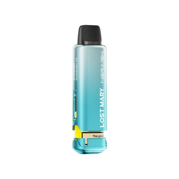 Blueberry Raspberry Ice flavour Blue colour Lost Mary Nera 30K Fullview Replacement Pod