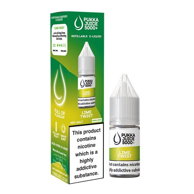 Pukka Juice - Pukka Juice 5000+ Nic Salts 10ml - Box of 10 - theno1plugshop