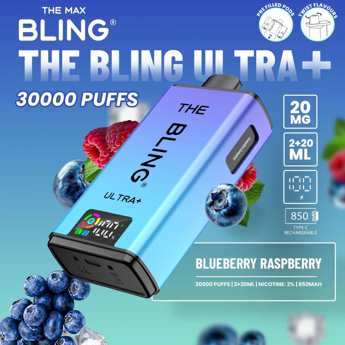 Bling Ultra Plus 30k Puffs Vape Kit