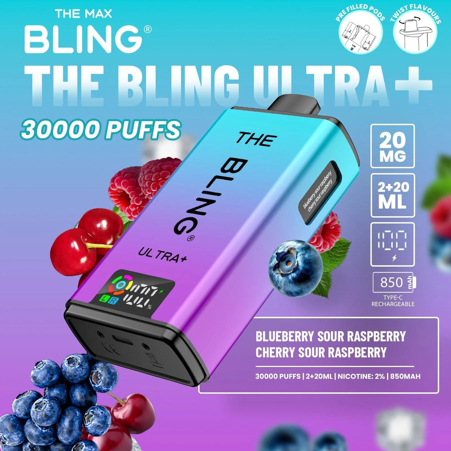 Bling Ultra Plus 30k Puffs Vape Kit
