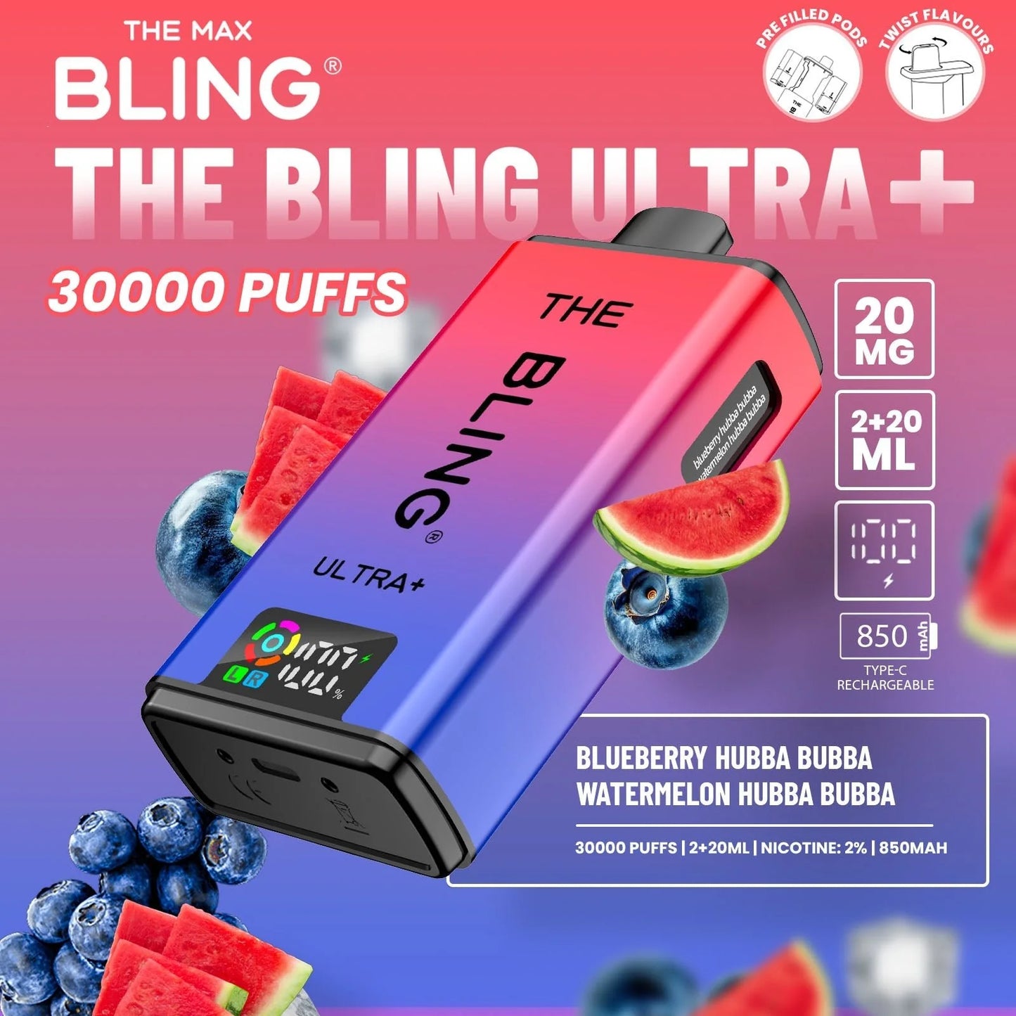 Bling Ultra Plus 30k Puffs Vape Kit