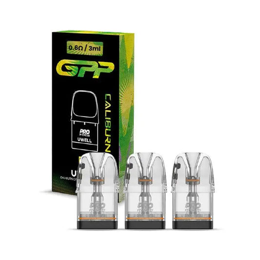 Pack of 3 Uwell Caliburn GPP replacement pods
