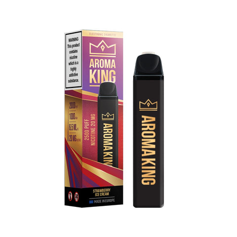 Aroma King Gold Edition Strawberry Ice Cream Disposable Pod Device Kit 2500 Puffs