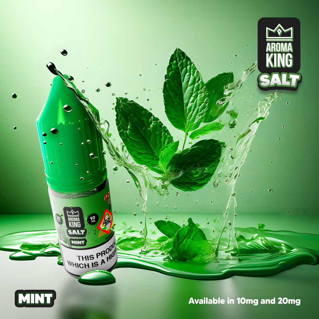Aroma King 10ml nic salts e-liquid in mint flavour