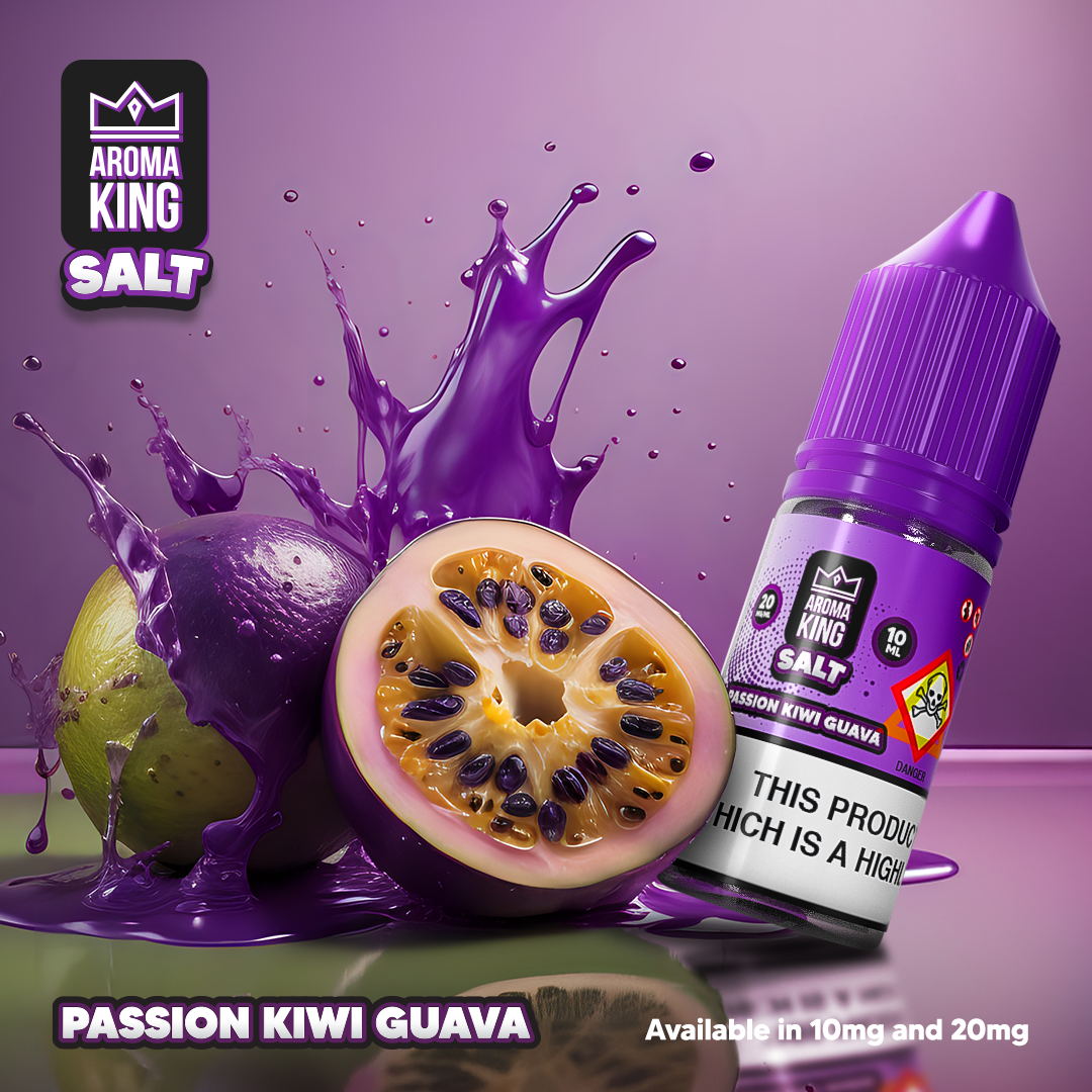 Aroma King 10ml nic salts e-liquid passion fruit flavour