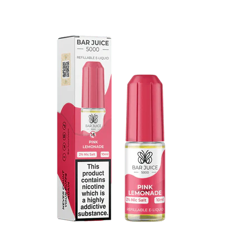 Bar Juice 5000 10ml Nic Salt E-Liquid - Eliquid Base-Pink Lemonade