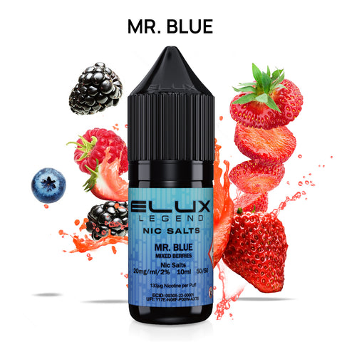 Elux Legend Nic Salts - 10ml E-liquids - (BOX OF 10)