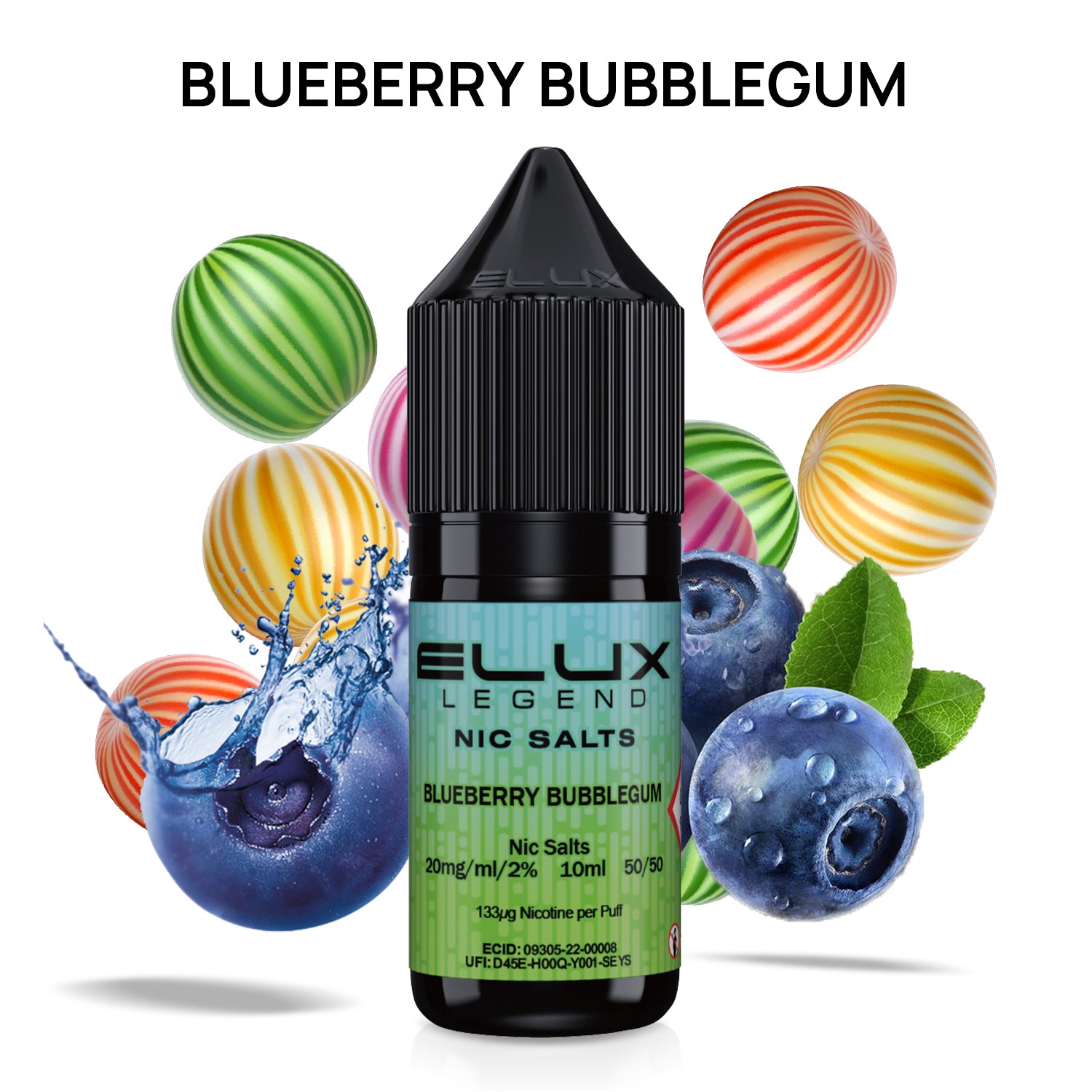 Elux Legend Nic Salts - 10ml E-liquids - (BOX OF 10)