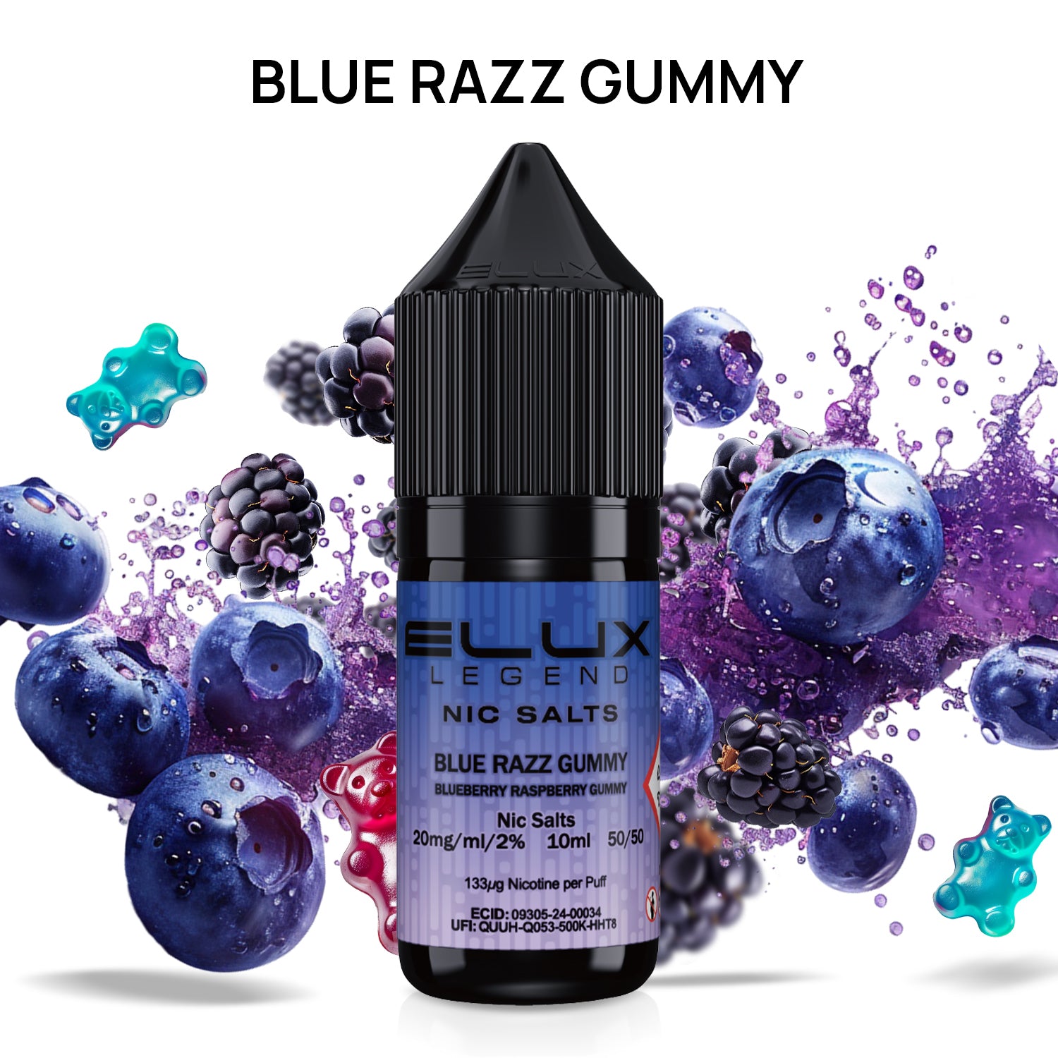 Elux Legend Nic Salts - 10ml E-liquids - (BOX OF 10)