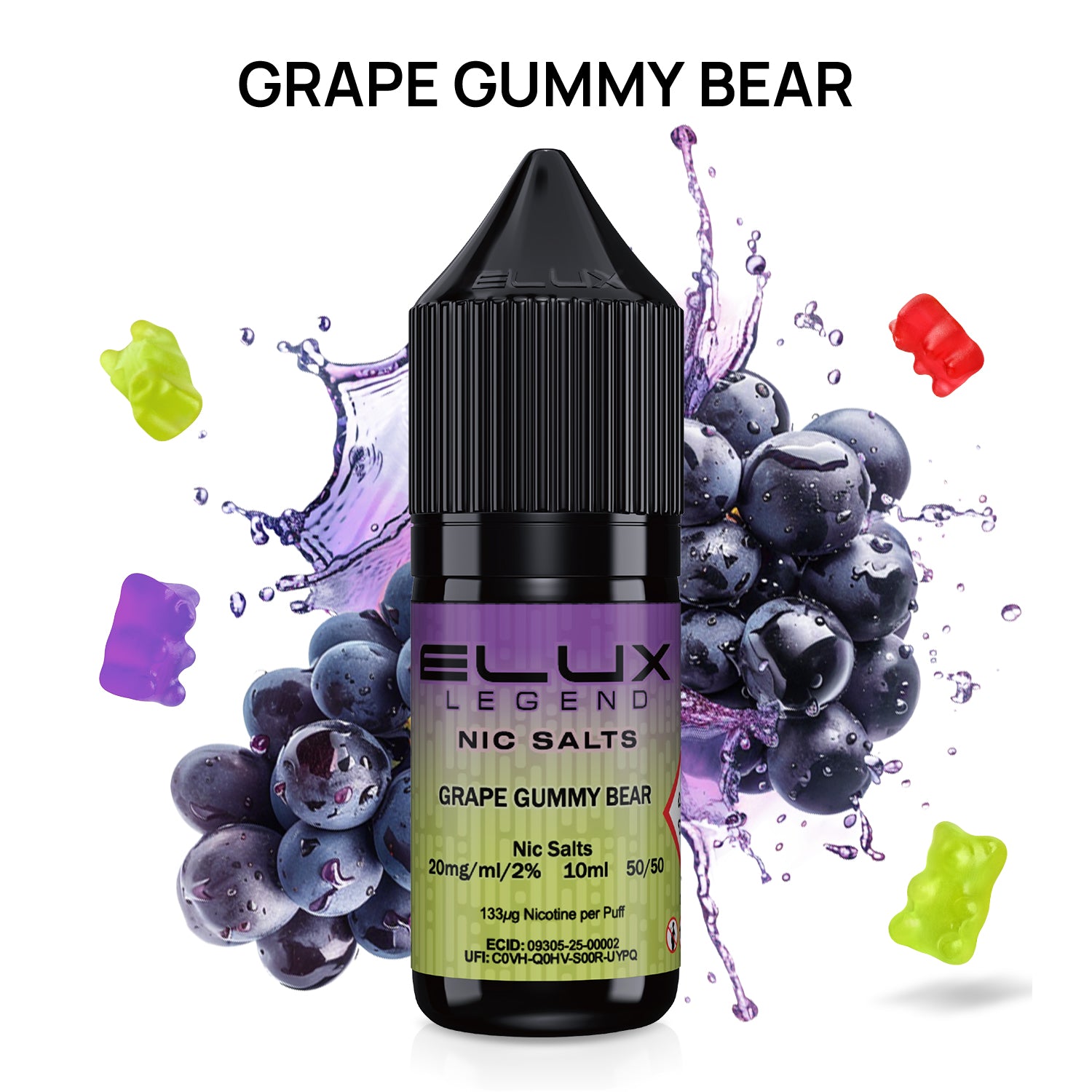 Elux Legend Nic Salts - 10ml E-liquids - (BOX OF 10)