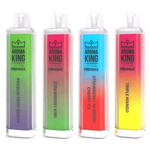 Aroma King Crystal Pro Max 4000 Puffs Rechargeable prefilled Vape - Box of 10