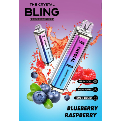 Crystal Bling 6000 Disposable Vape Pod Device Pack of 5