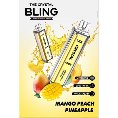 Crystal Bling 6000 Disposable Vape Pod Device Pack of 5