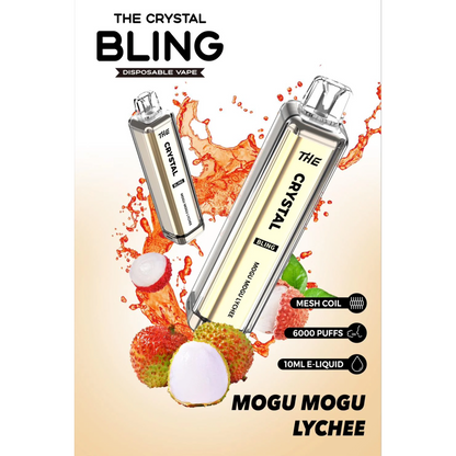 Crystal Bling 6000 Disposable Vape Pod Device Pack of 5