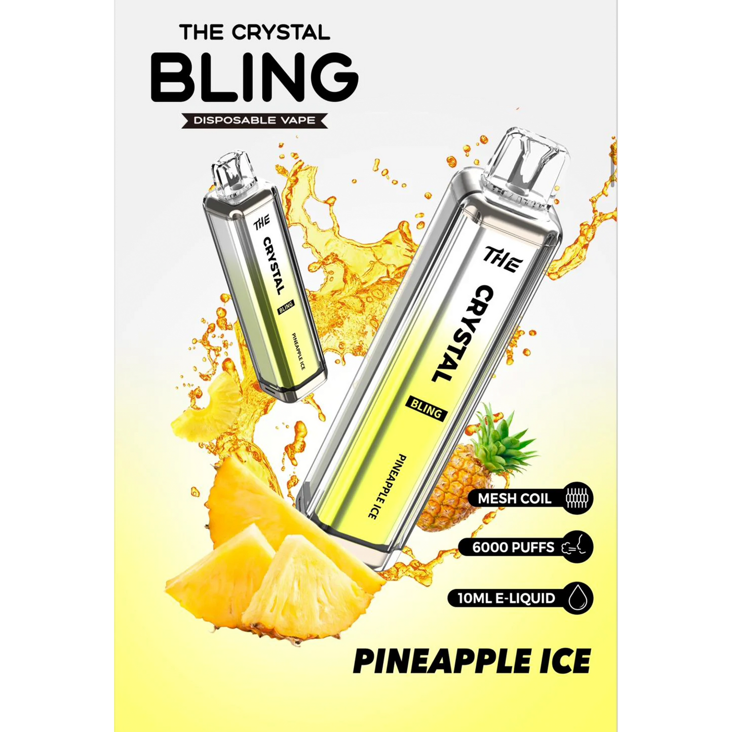 Crystal Bling 6000 Disposable Vape Pod Device Pack of 5