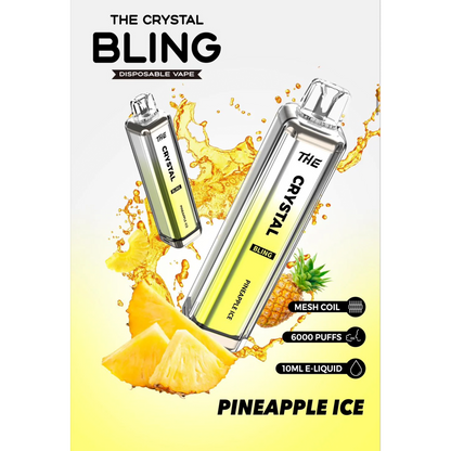 Crystal Bling 6000 Disposable Vape Pod Device Pack of 5