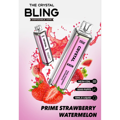 Crystal Bling 6000 Disposable Vape Pod Device Pack of 5