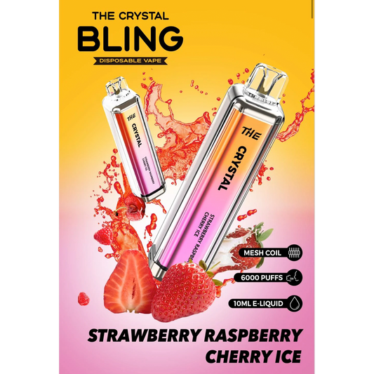 Crystal Bling 6000 Disposable Vape Pod Device Pack of 5
