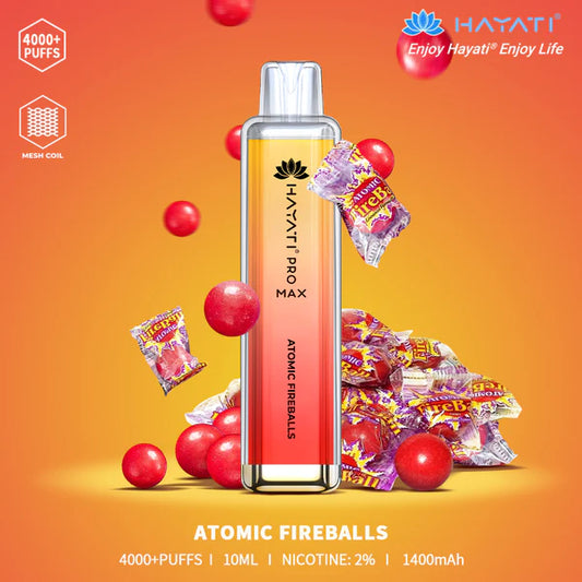 The Hayati Pro Max 4000 Disposable Vape 20MG 10 x Multipack