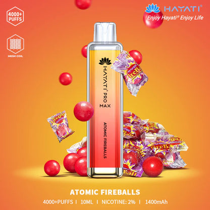 The Hayati Pro Max 4000 Disposable Vape Device 20MG