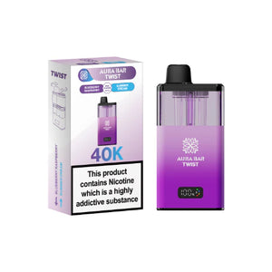 Aura Bar Twist 40K  Rechargeable prefilled Pod Kit