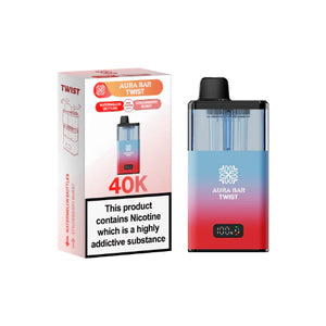 Aura Bar Twist 40K  Rechargeable prefilled Pod Kit