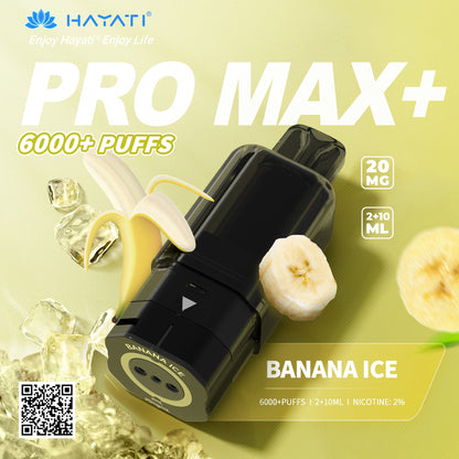 Hayati Pro Max Plus 6000 Rechargeable Replacement Pods (5-Pack)
