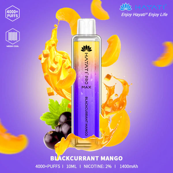 The Hayati Pro Max 4000 Disposable Vape Device 20MG