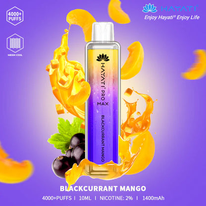 The Hayati Pro Max 4000 Disposable Vape Device 20MG