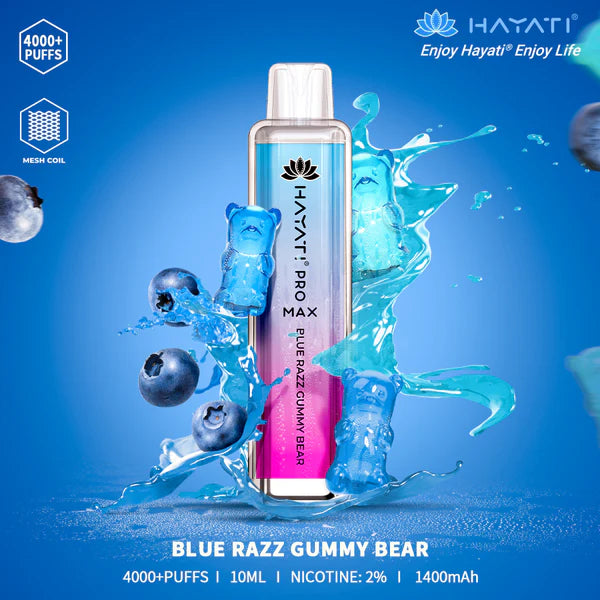 The Hayati Pro Max 4000 Disposable Vape Device 20MG