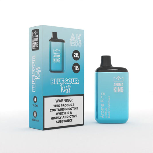 Aroma King Metallic AK5500 Puffs Disposable Vape Device - Box of 10