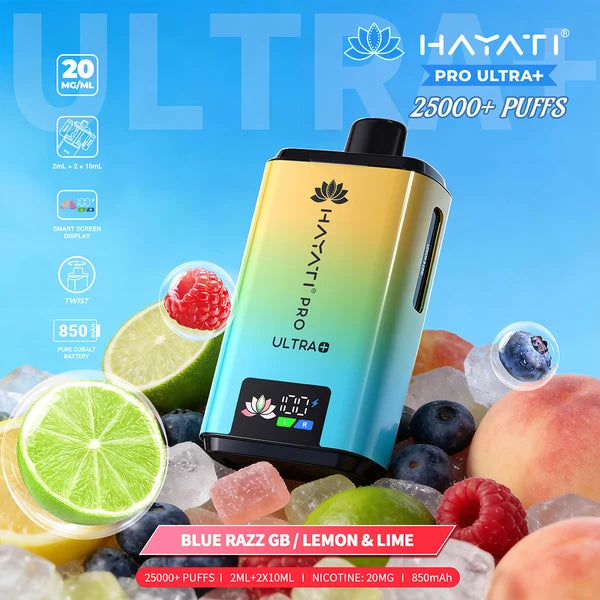 Hayati Pro Ultra Plus 25000  Rechargeable prefilled Pod Kit ( Pack of 5 )
