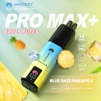 Hayati Pro Max Plus 6000  Rechargeable prefilled Pod Kit ( Pack of 5 )