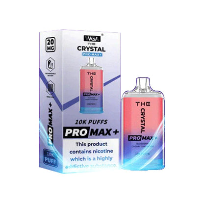 The Crystal Pro Max Plus 10000 Disposable Vape Pod 20MG